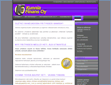 Tablet Screenshot of kunnia.fi